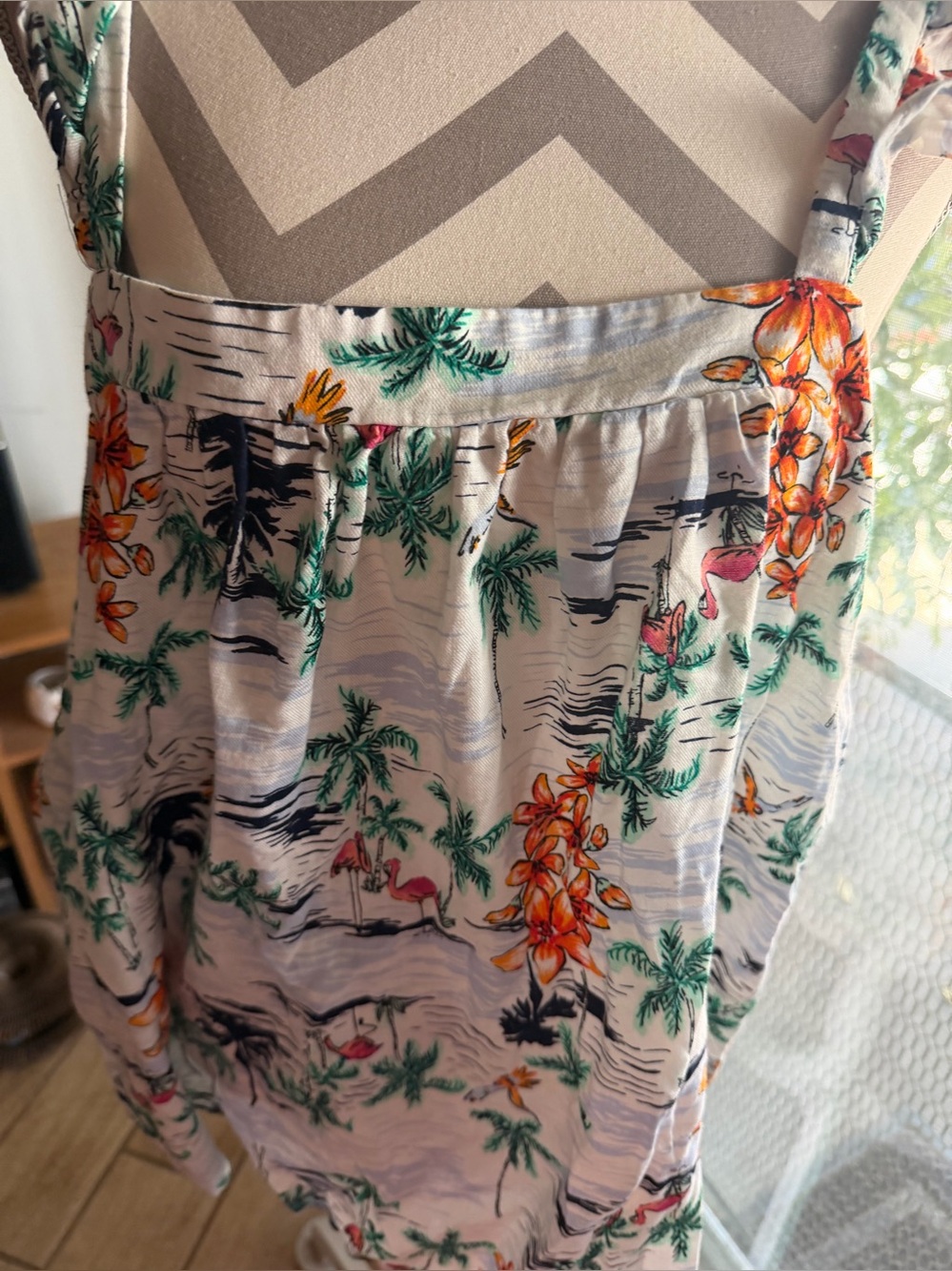 Ladies xxl tropical Floral Palm Print top  -